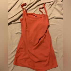 orange tank top